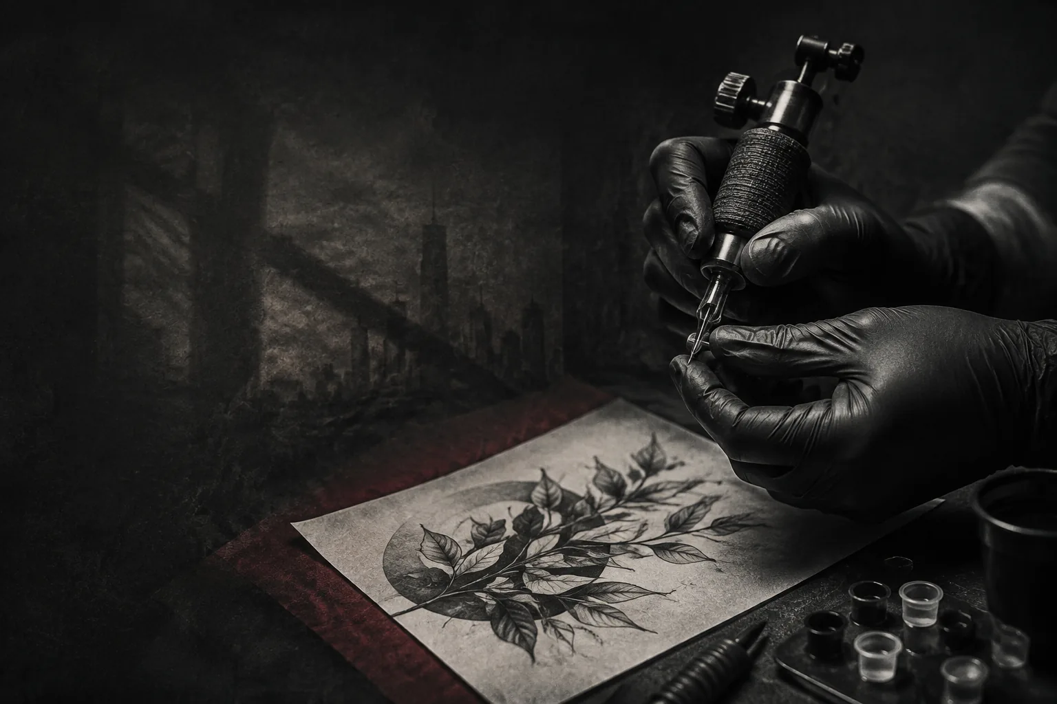 Estudio de tatuajes en Bogotá con equipo profesional y diseño blackwork